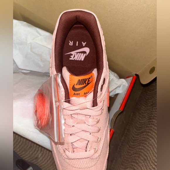 New in Box Nike Air Max 1 Premium Coral Stardust Corduroy sz men’s 8 - Picture 4 of 6